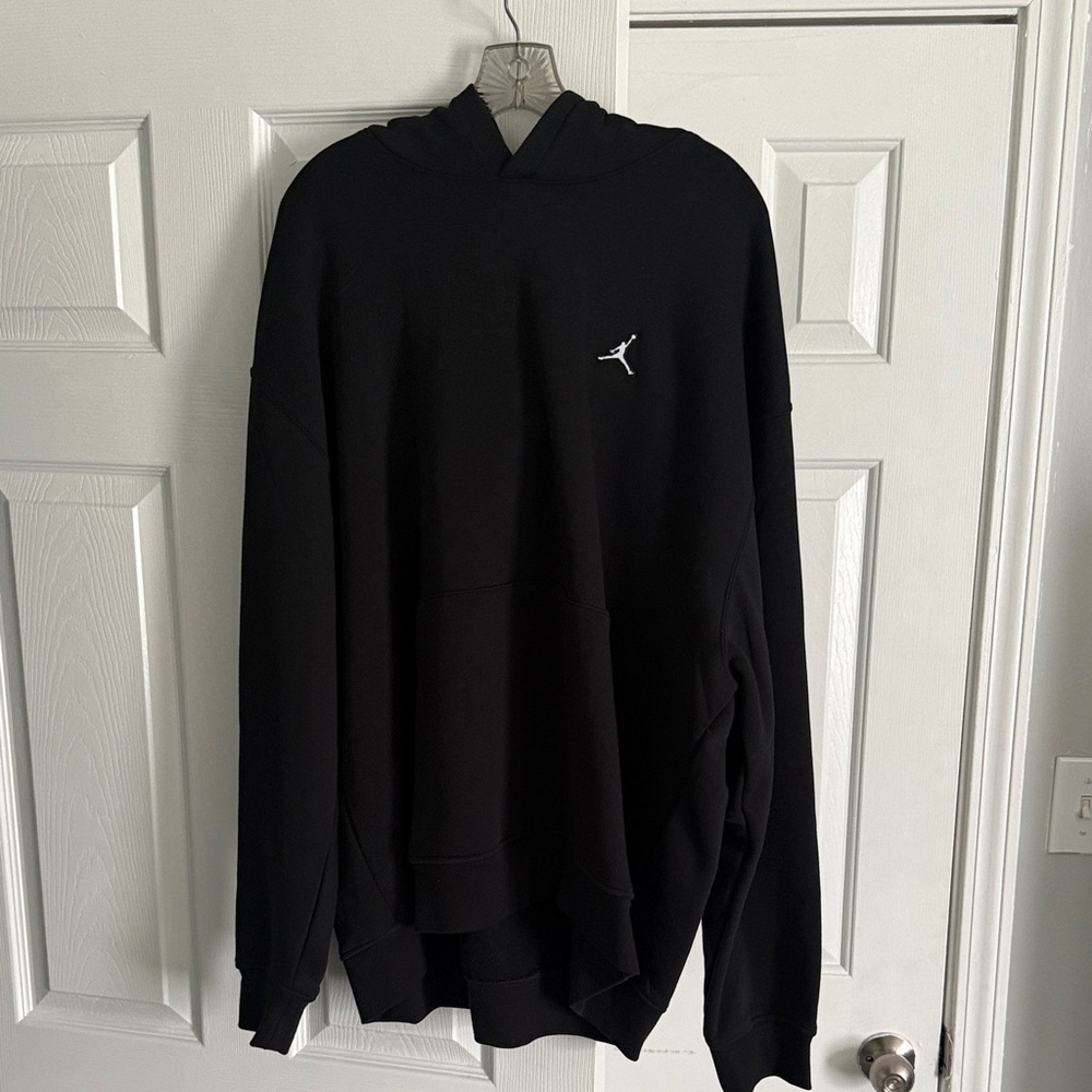 Jordan Black Hoodie with White Logo